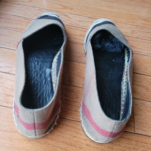 Burberry Hodgeson House Check Canvas Espadrilles Size 8 ( Authentic) - Picture 2 of 7